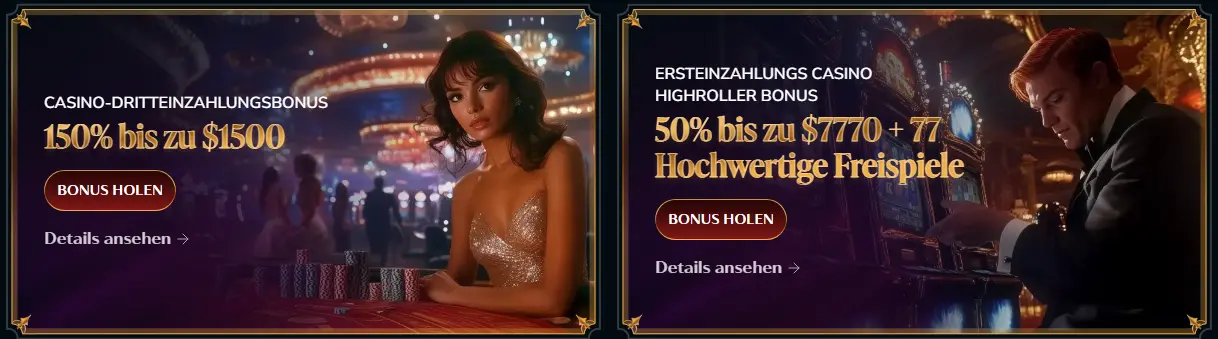 Willkommensbonus – Angebot für die erste Registrierung und die erste Einzahlung