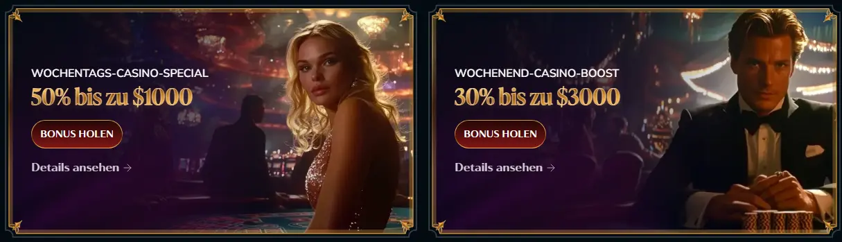 Einzahlungsbonus – prozentualer Bonus auf die Aufladung des Spielerkontos